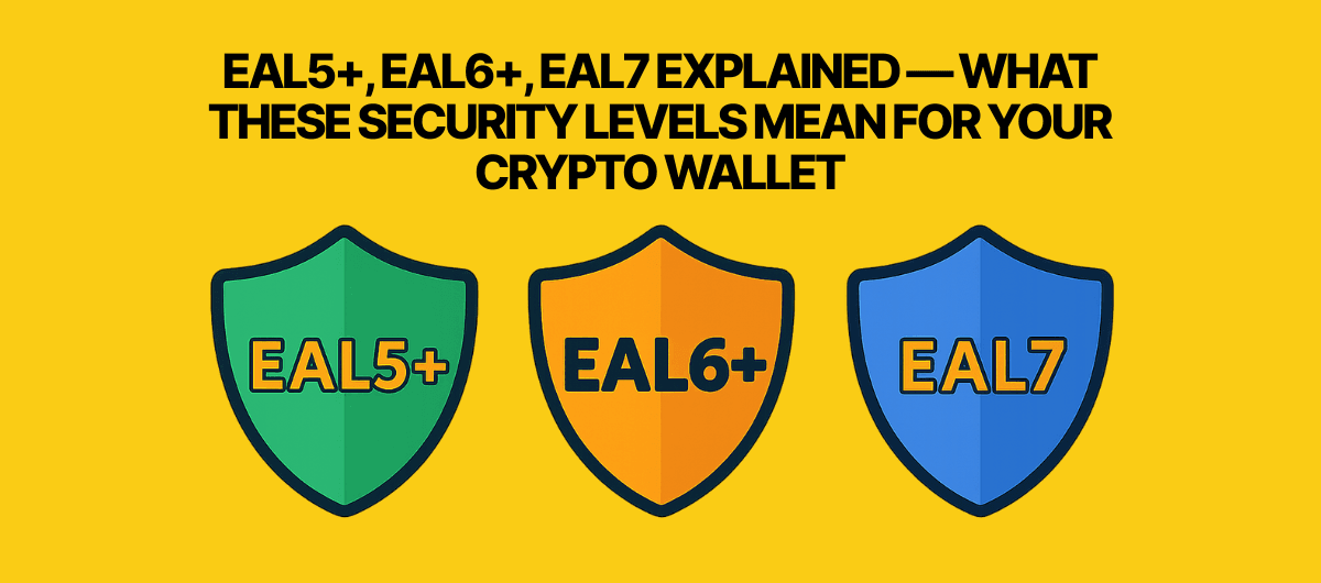 EAL5+, EAL6+, EAL7 Explained — What These Security Levels Mean for Your Crypto Wallet