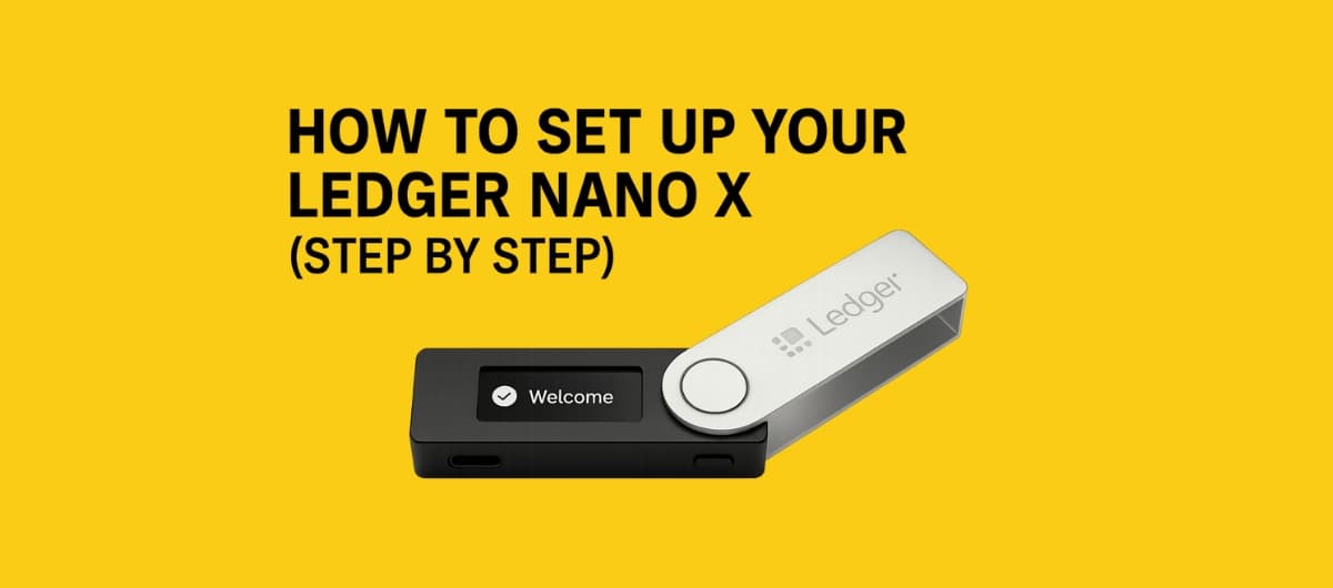 Ledger Nano X hardware wallet setup
