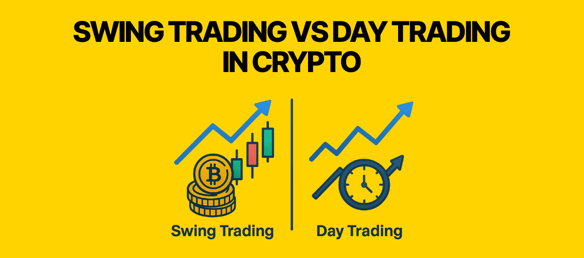 Swing Trading vs Day Trading in Crypto (2025 Guide)